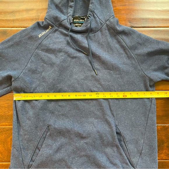 Bauer Hockey Team Fleece Hoodie Size Medium in Navy Blue - Picture 6 of 7
